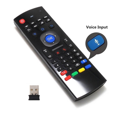 Android Box Keyboard Remote Control / Fly Air Mouse Remote Control With Voice Input