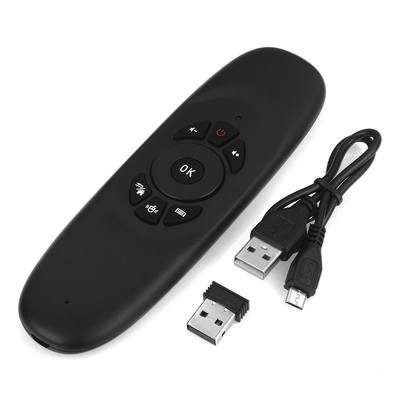 C120 Qwerty Keyboard Air Mouse Remote Control With Power Key IR Leaning Function