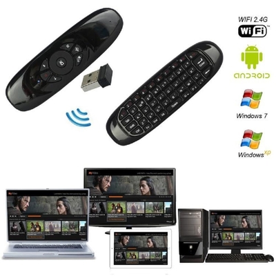 2.4G Portable Fly Mouse Remote Control With 3 - Gyro And 3 - Gravity Sensor