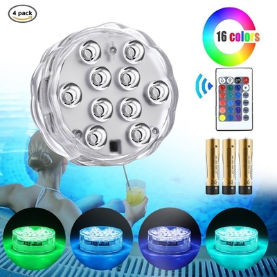 RGB Sensor Night Light Motion Activated , Submersible Led Lights For Centerpieces