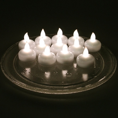 12 Pcs Lampu Lilin Tahan Air Tanpa Kaus Kaki Untuk Dekorasi Ulang Tahun